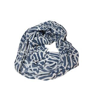 Mudd Women's Infinity Colorful‎ Scarf Blue White